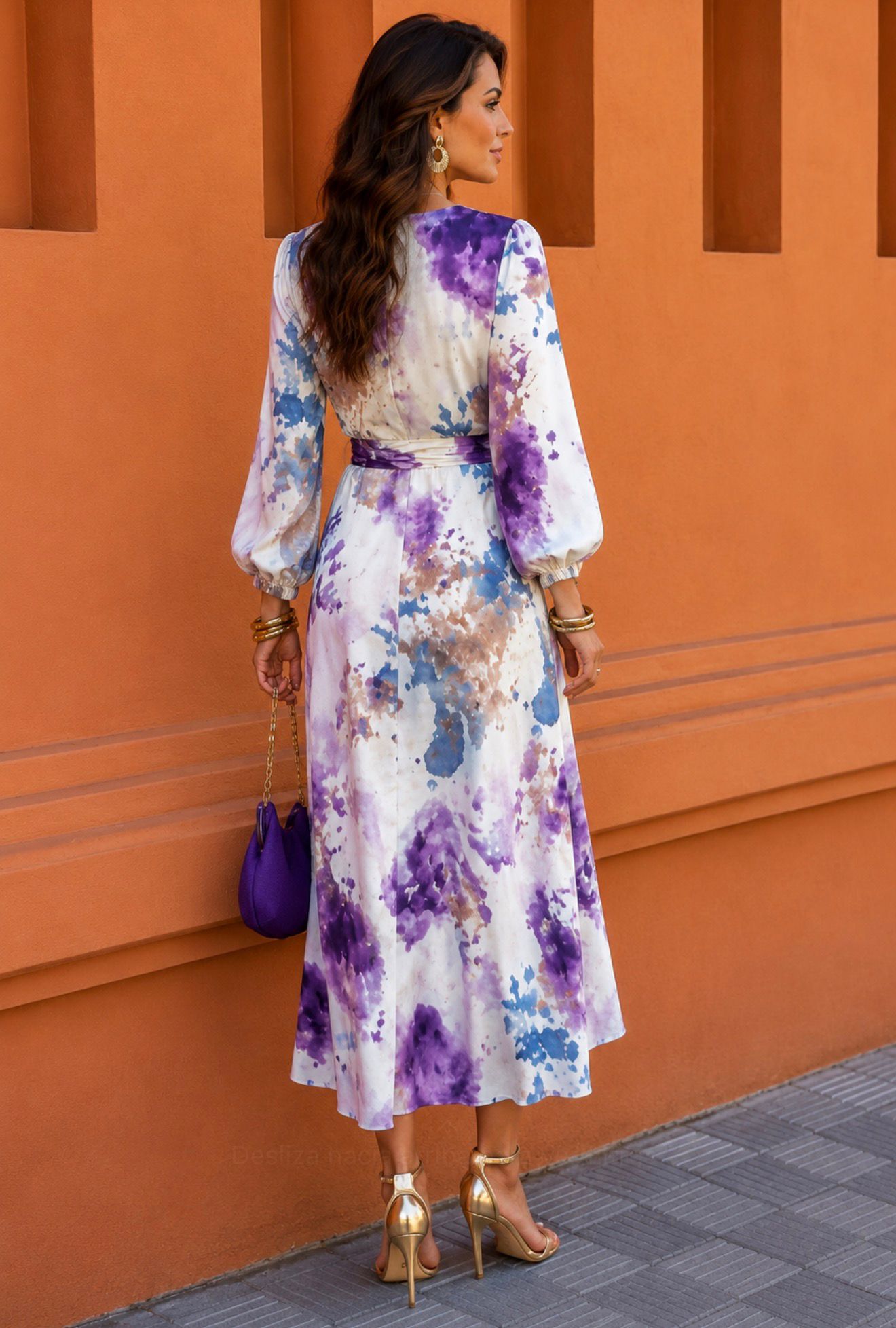 África-Vestido Fluido Premium